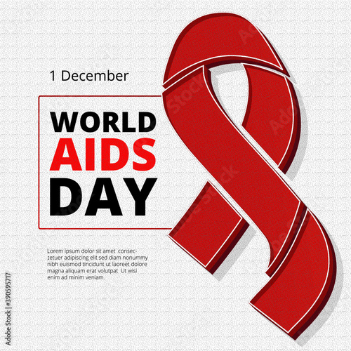 aids awareness ribbon vector