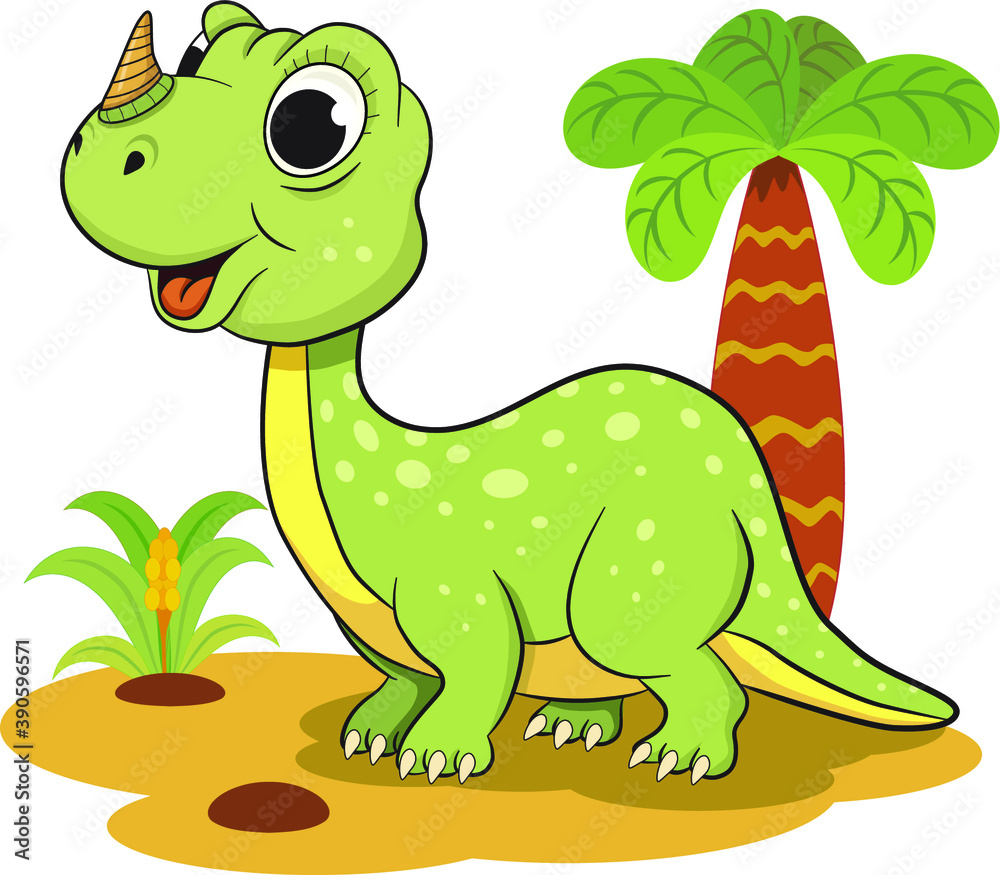 Obraz premium Funny dinosaur 