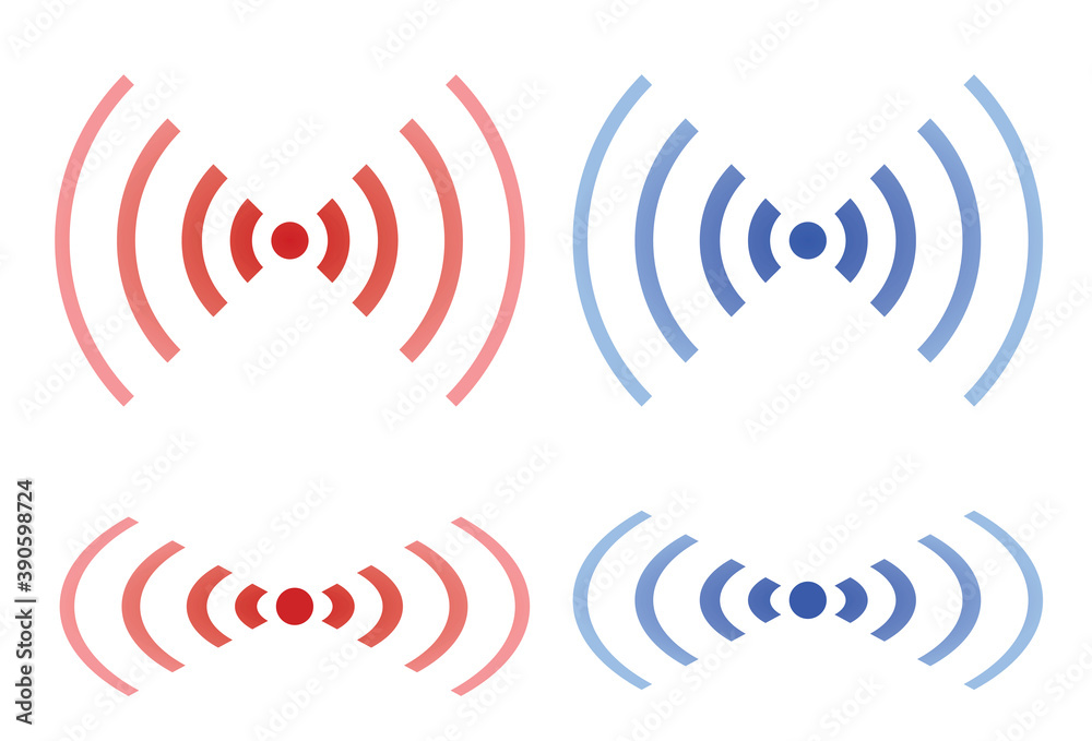 Red and blue circles. vector Red and blue circles. vector