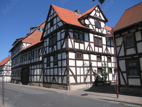 Fachwerkhäuser Wanfried an der Werra in Hessen am Hainich