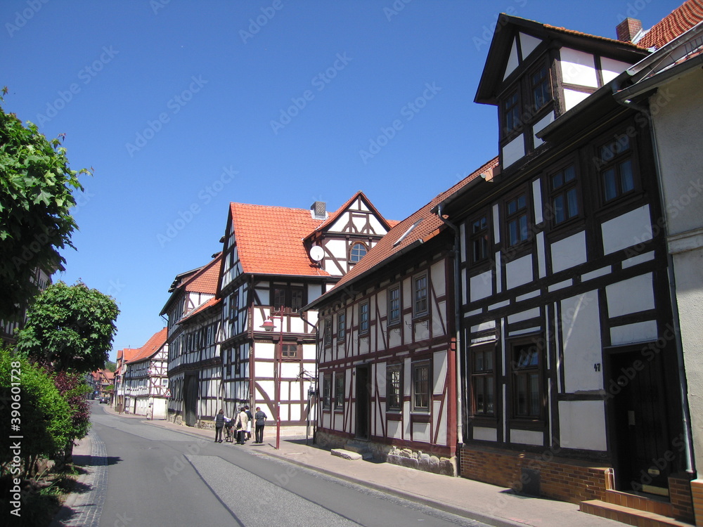 Marktstraße in Wanfried, Fachwerkstadt in Hessen