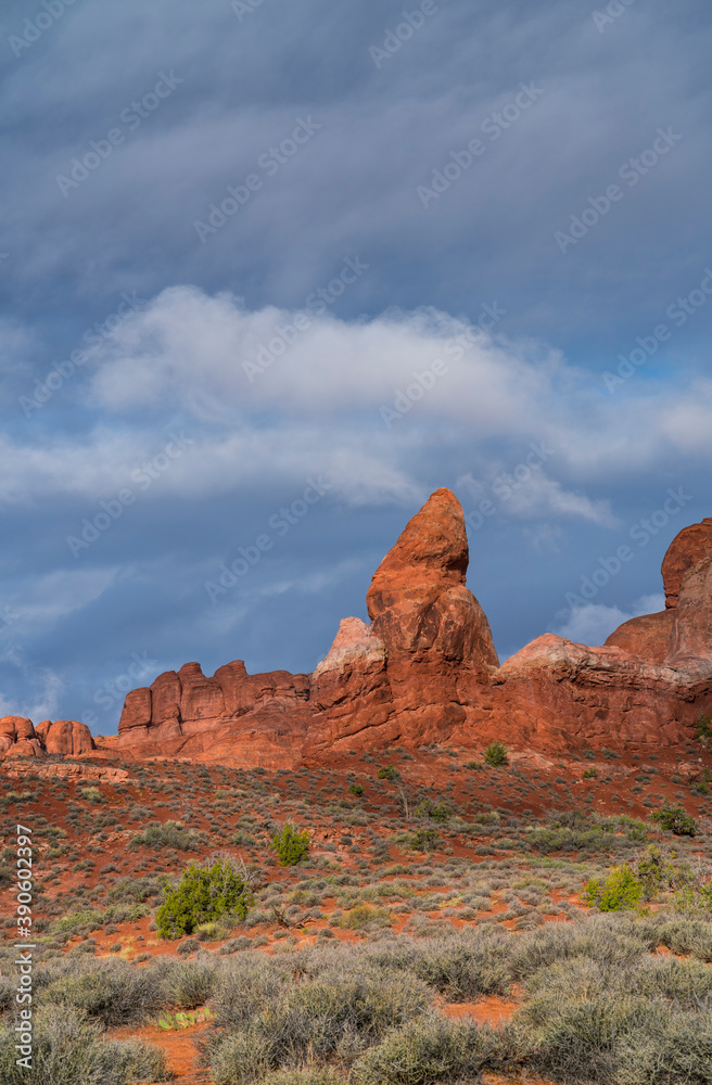 Rock Pinnacles, Arches National Park, Grand County, Utah, Usa, America