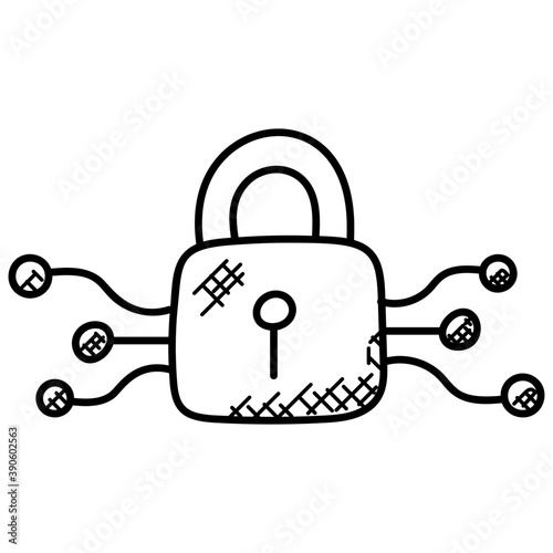 
Bugs attacking a locked and secure network 
