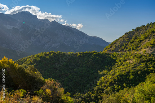 Nature, summer landscape in albanian mountains