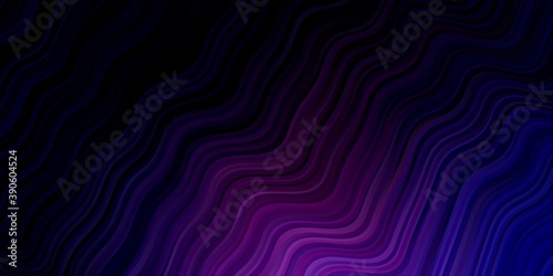 Dark Pink, Blue vector template with curves.