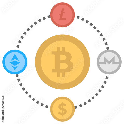 
Globe invaded by bitcoin showing future of money is cryptocurrency 
