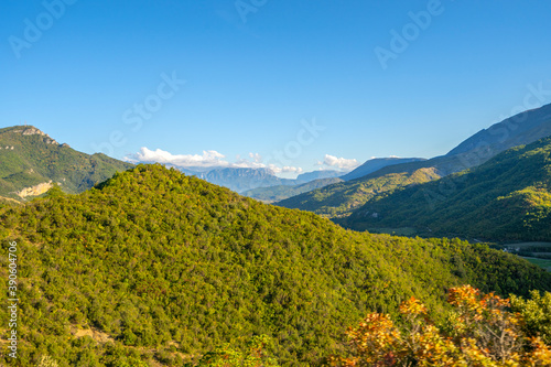 Nature  summer landscape in albanian mountains