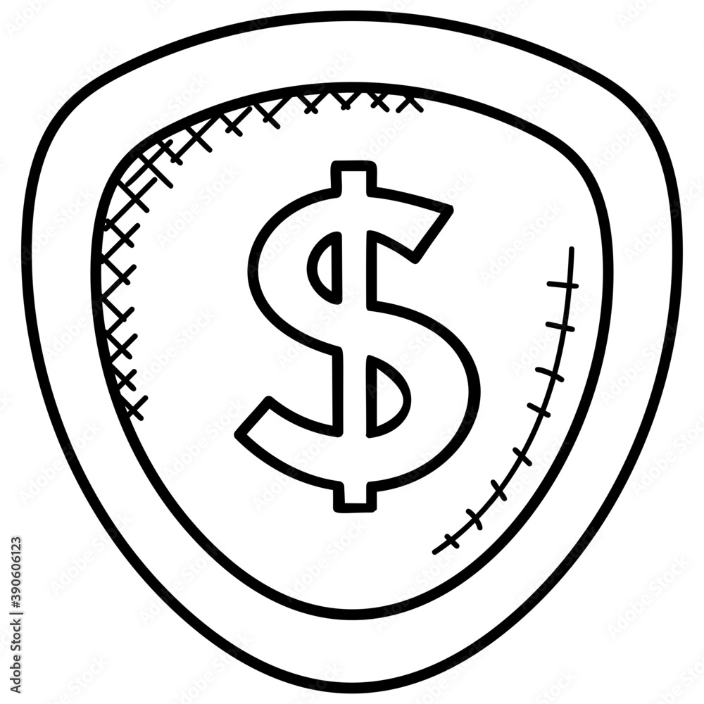 Dollar sign under safety shield depicting currency protection.
Dollar sign under safety shield depicting currency protection.