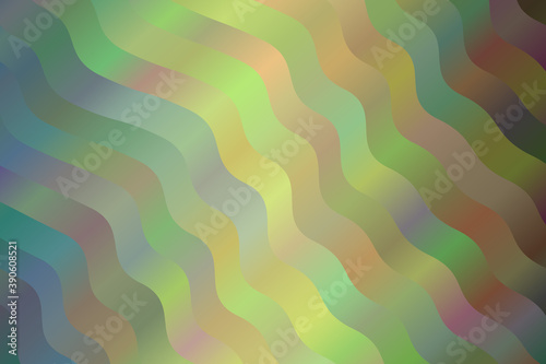 Yellow  green and light blue waves abstract background. Great illustration for your needs.