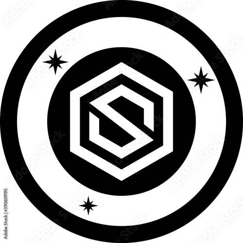 

An alphabet S symbolizing coin, startcoin digital currency 
 photo