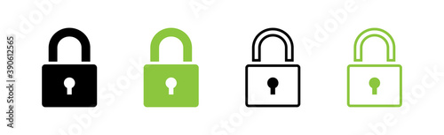 Vektor Sicherheitsschloss Symbole -Datenschutz / Sicherheit / Zugang