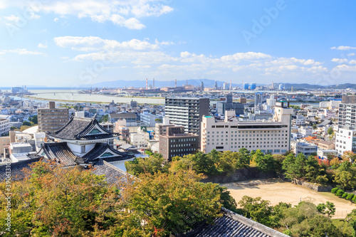 Foto 和歌山城から見た和歌山市　和歌山県　Wakayama city seen from Wakayama castle Wakayama-ken