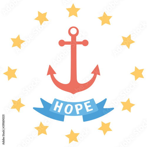 
Sea harbour along with stars and sticker is commemoration of rhode island independence day
