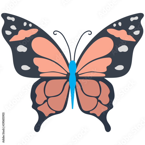 
Flat icon design of a butterfly
