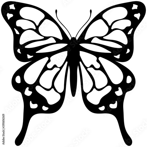 
Flat icon design of a butterfly
