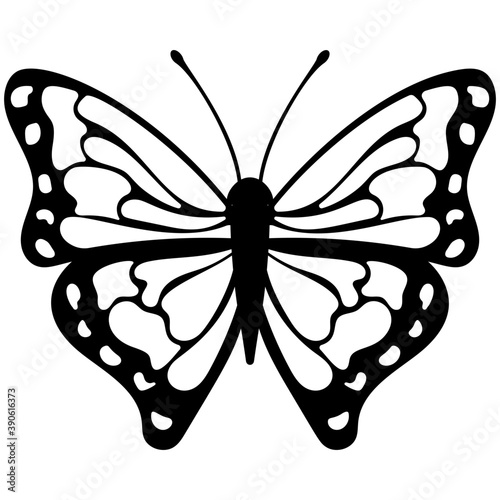 
Brown colored Swallowtail butterfly flat icon image

