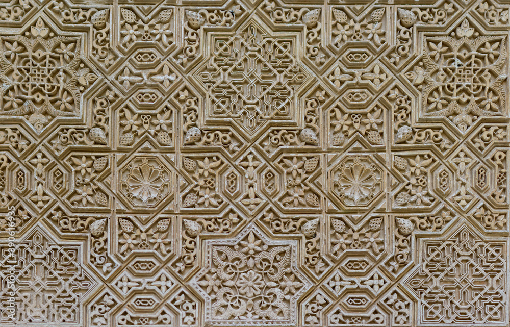 handmade mosaic on the wall
