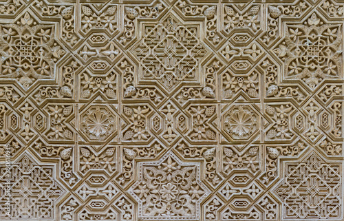handmade mosaic on the wall