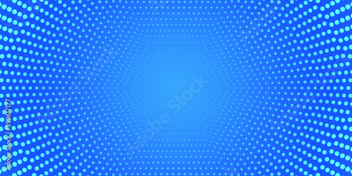 Motion zoom forward white dot line up to central abstract background for advertising banner and wallpaper.Vector illustration.