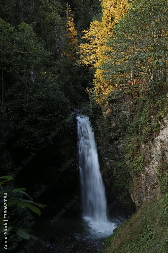 a magnificent waterfall in nature a magnificent waterfall in nature