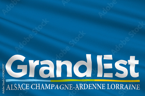 Flag of Grand Est is a French administrative region of France photo