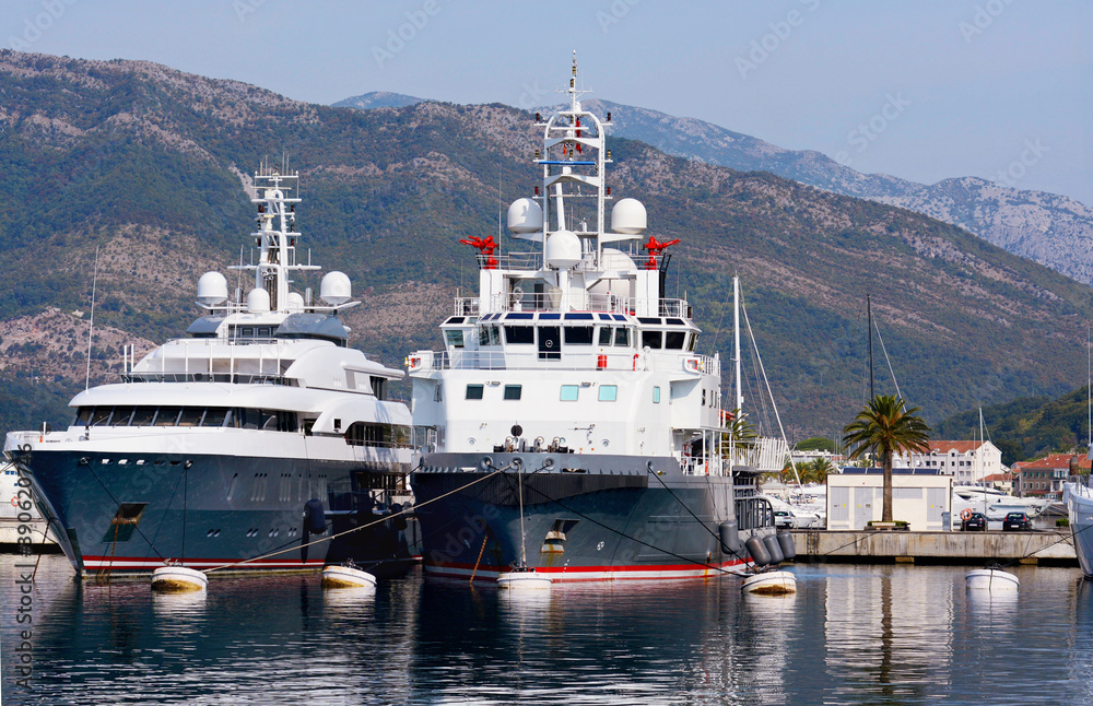 Port for yachts and boats Port for yachts and boats