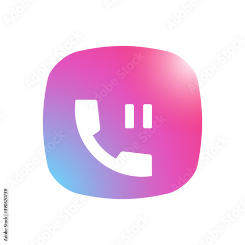 Hold Phone Call - Mobile App Icon