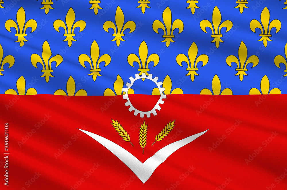 Flag of SeineSaintDenis, France Stock Photo Adobe Stock