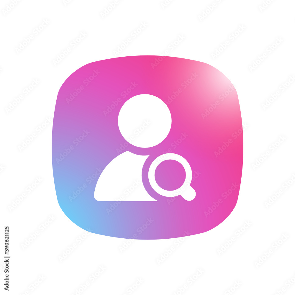 Search User - Mobile App Icon Search User - Mobile App Icon