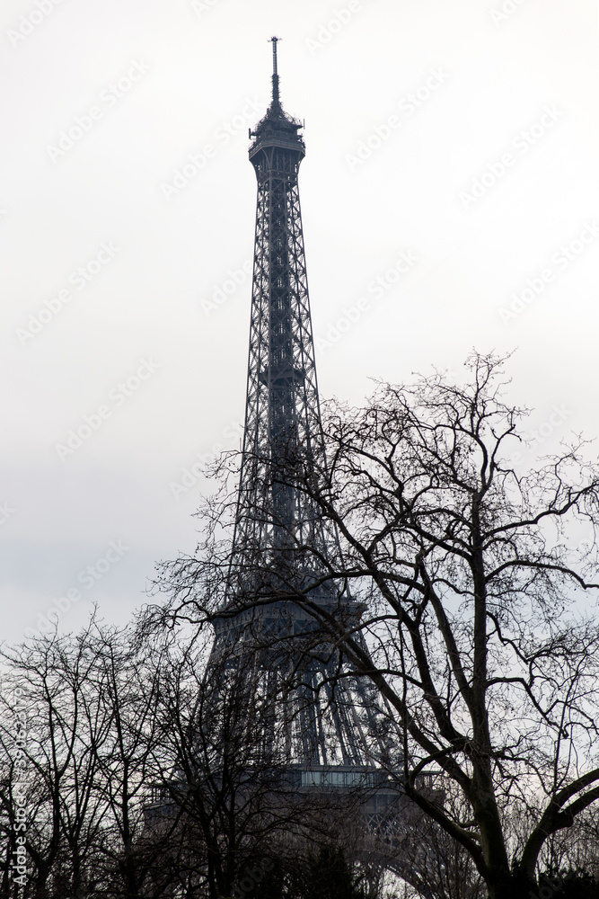 Torre Eiffel o Tour Eiffel en la ciudad de Paris, en el pais de Francia
