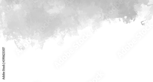 Abstract watercolor background. Banner design. Black and white illustration