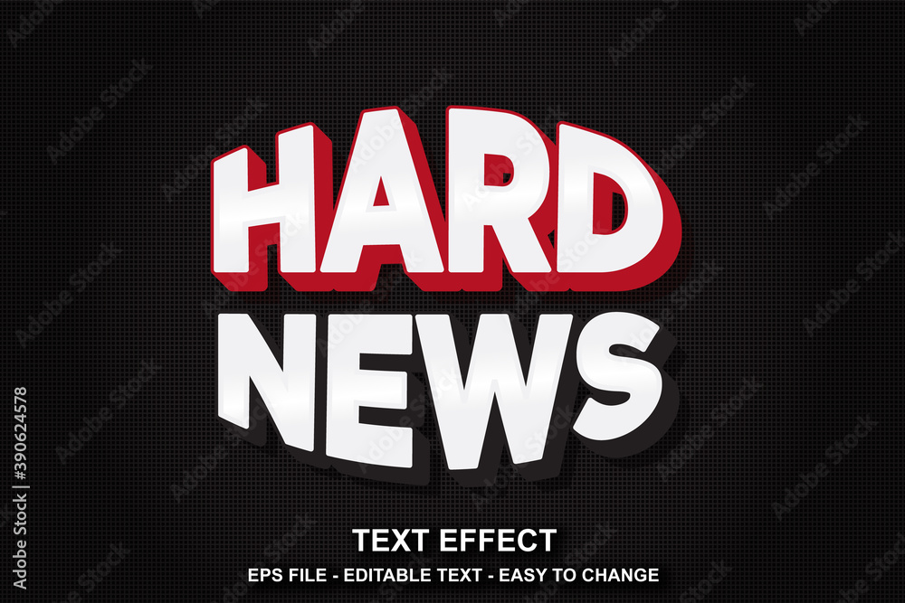 Obraz premium Editable text effect tittle headline style