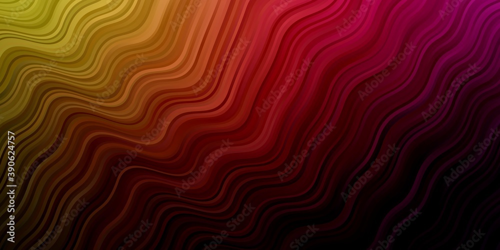 Dark Pink, Yellow vector pattern with curves. Dark Pink, Yellow vector pattern with curves.