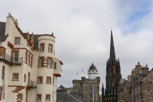 View over Royal Mile from the Castle Esplanade in Edinburgh