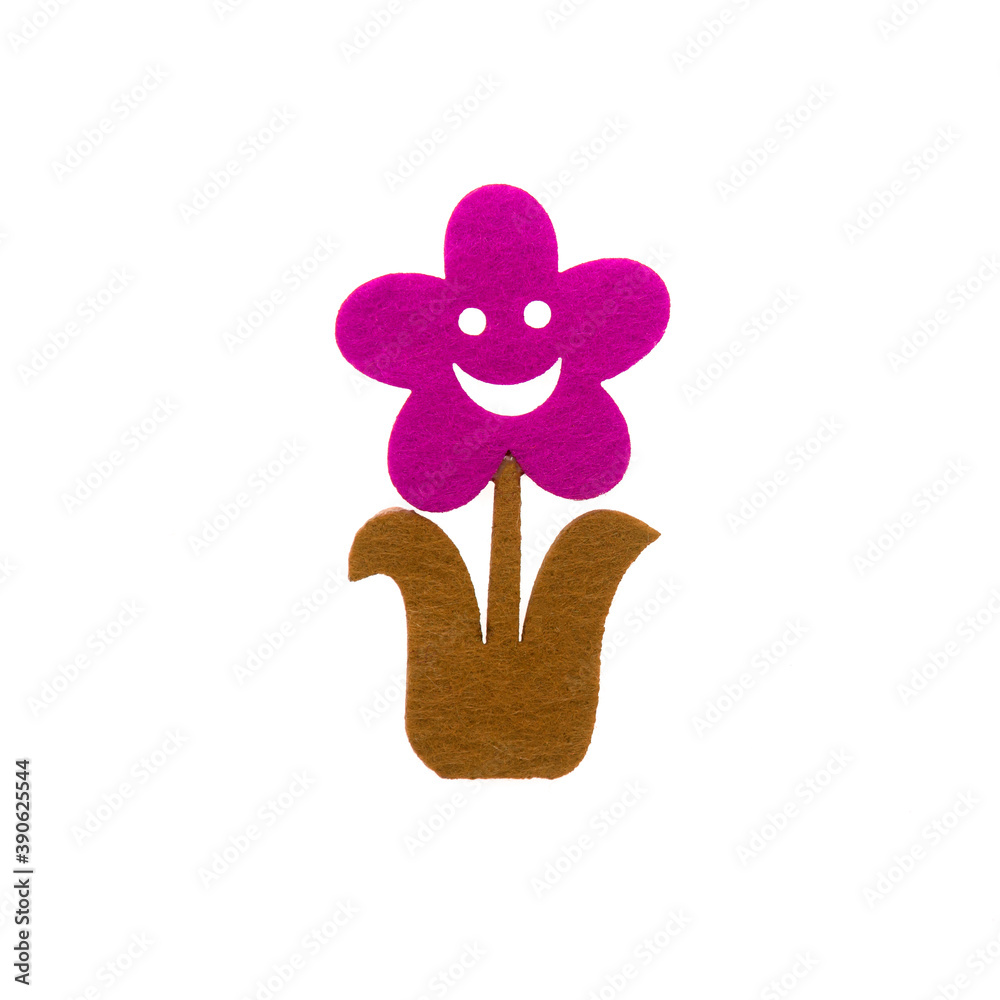 Fototapeta premium Flowers made of felt For decoration work