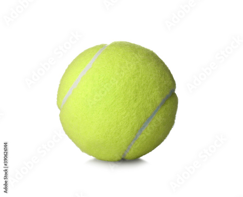 Tennis ball isolated on white. Sports equipment © New Africa