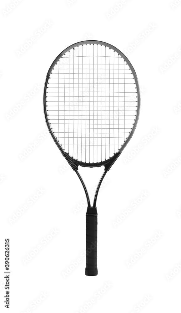 Tennis racket isolated on white. Sports equipment Tennis racket isolated on white. Sports equipment