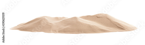 Photos Pile of dry beach sand on white background