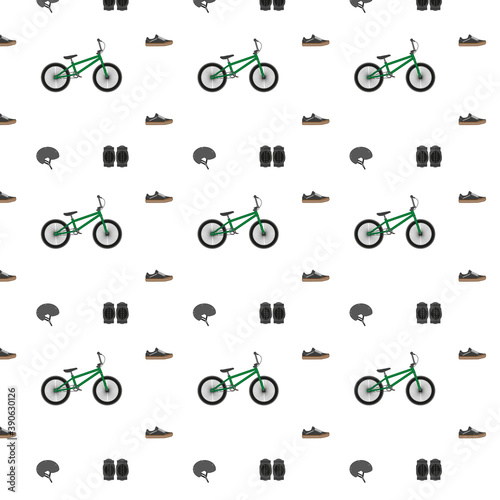 pattern background, of bicycles and cycling articles
