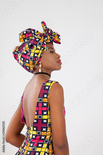 Thoughtful woman in African Dress © Allen Penton