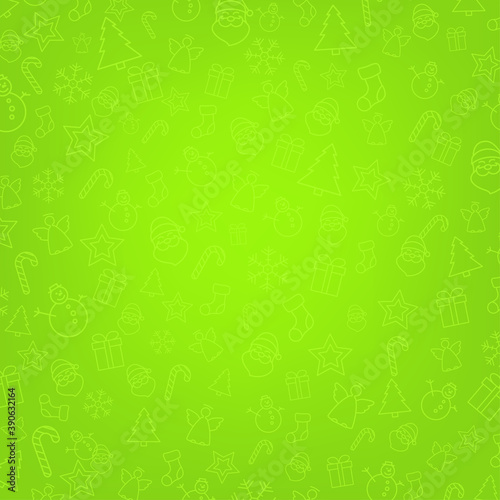 green color background with icons set pattern