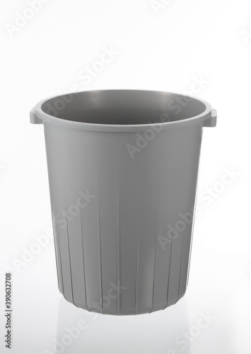Garbage basket on white background