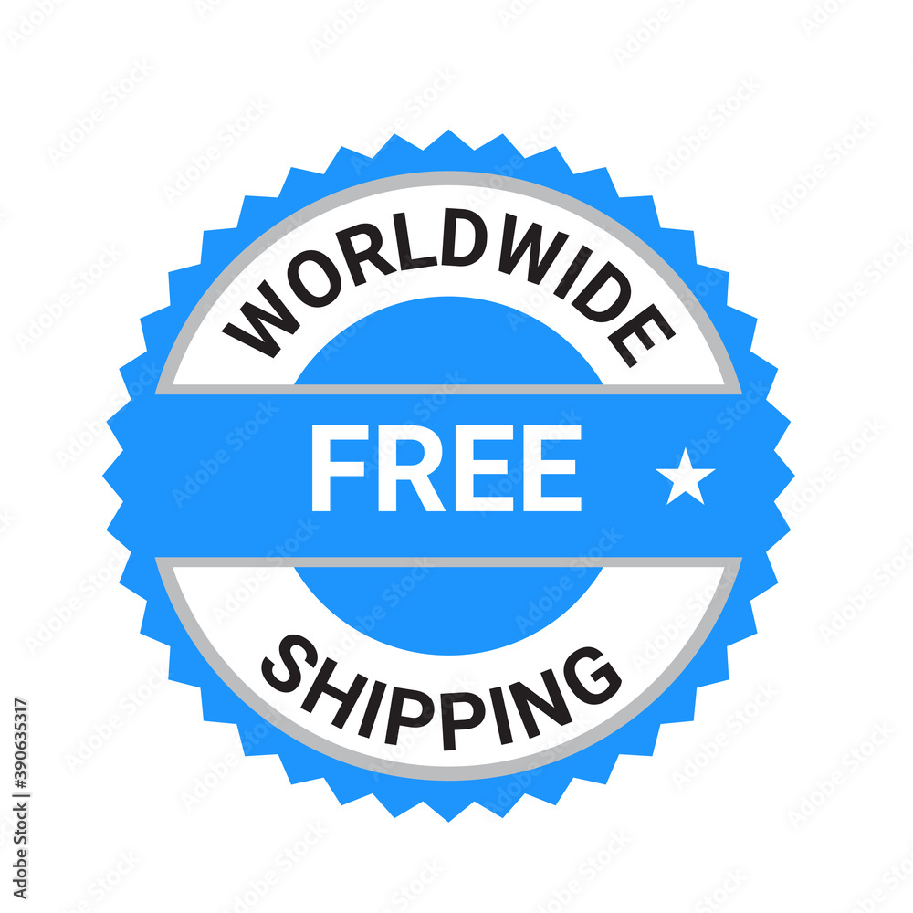 worldwide shipping vector logo,  Trust Badges, worldwide free shipping badge, free shipping logo, worldwide shipping