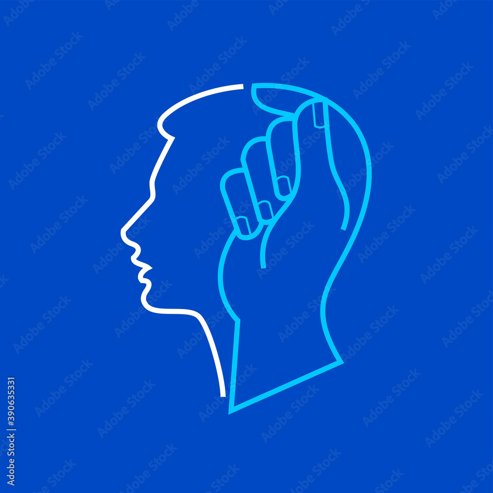 Human care creative concept vector, use for logo.