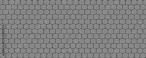 Hexagon asphalt tiles background