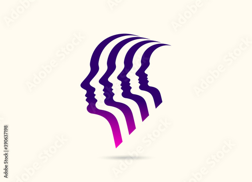 Human head thinking a new idea, Creative Concept.