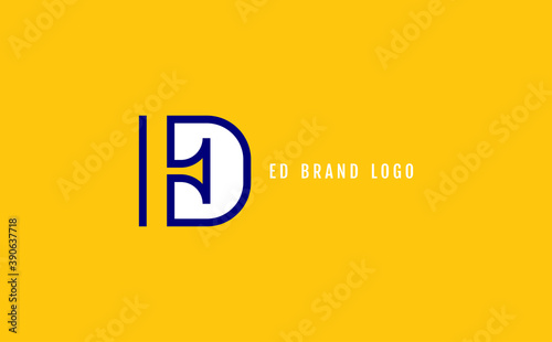 ED and DE letter logo design for multiple use , Icon , apps icon , logo