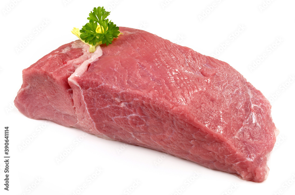 Veal Meat - Ready for cutting - Isolated on white Background Veal Meat - Ready for cutting - Isolated on white Background