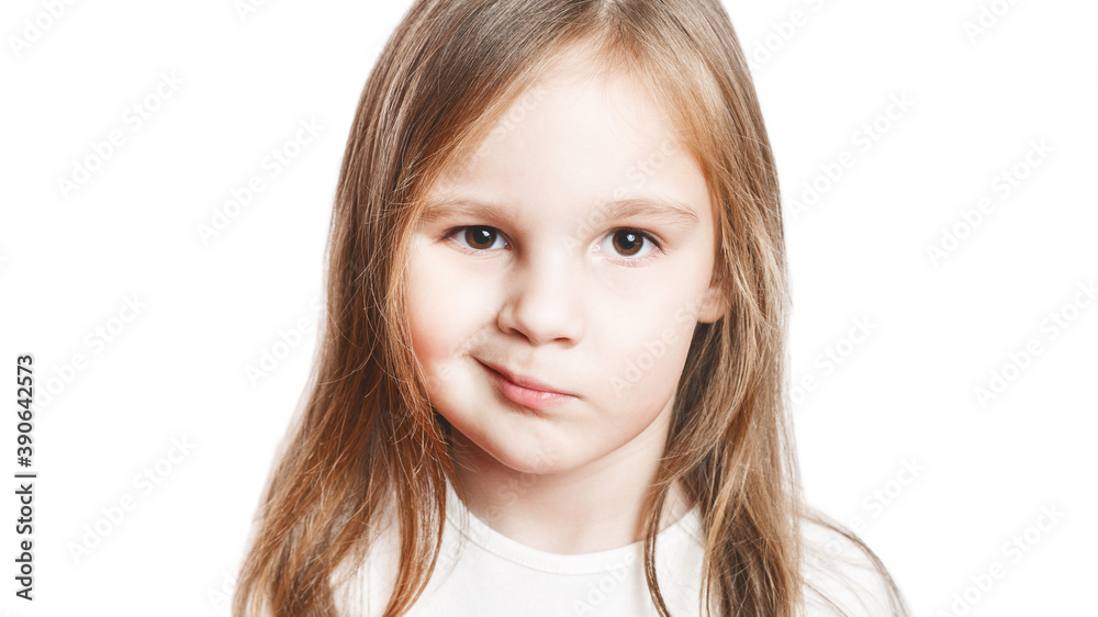 preschool girl,her lips twisted in sign of disagreement, dissatisfaction. grimacing and staring at camera with uncertainty, her looks expressing doubt, skepticism and distrust. girl showing dislike preschool girl,her lips twisted in sign of disagreement, dissatisfaction. grimacing and staring at camera with uncertainty, her looks expressing doubt, skepticism and distrust. girl showing dislike