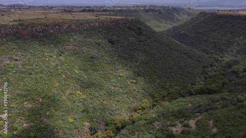 Flight over Galindo Canyon ”(Barranca), Amealco de Bonfil, Qro, Mexico photo